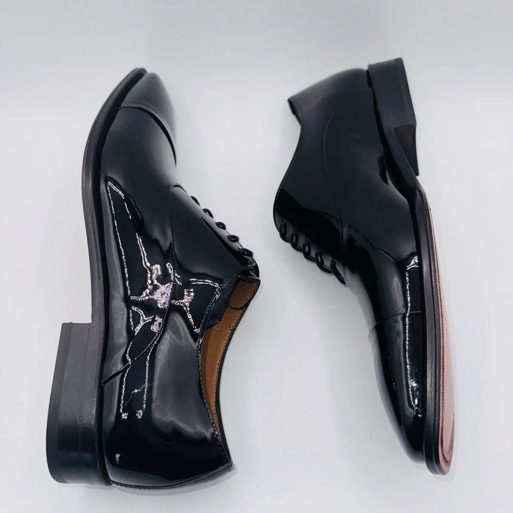 Mezlan Formal Oxfords Men's‎ Size 8.5 Black Patent Leather
